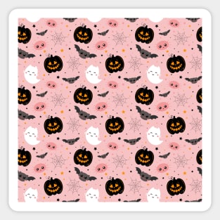 Halloween cute pink pattern Sticker